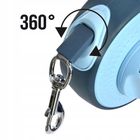 Pupilplanet, smycz automatyczna z pojemnikiem na worki, LED, 5m