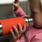 Pura Kiki, butelka termiczna ze słomką i pomarańczową osłonką, 260 ml