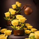 QBI, Blooming Roses, żółte róże, interaktywne klocki konstrukcyjne, 255 elementów