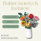 QBI, Bukiet świeżych kwiatów, klocki konstrukcyjne, 770 elementów