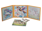 QBI, jednorożce, puzzle magnetyczne, 25+30+42 elementów