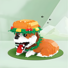 QBI, Pies Hamburger, klocki konstrukcyjne, 873 elementy