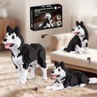 QBI, Pies Husky, 3w1, klocki konstrukcyjne, 1046 elementów