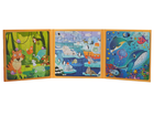 QBI, świat zwierząt, puzzle magnetyczne, 25+30+42 elementów