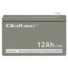 Qoltec, akumulator AGM, 12V, 12AH
