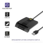 Qoltec, czytnik chipowych kart ID, inteligentny, SCR-0634, USB TYP C