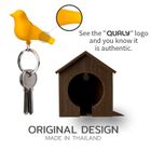 Qualy, Budka, wieszak na klucze, biało-czarny, 10091 WH-BK