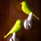 Qualy, Ptaki, wieszak, czarno-biały, 10067-WH-BK