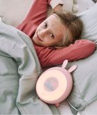 Rabbit & Friends, Królik, lampka budząca światłem, różowa