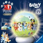Ravensburger, Bluey, Kula, puzzle 3D, lampka, 72 elementy