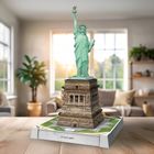 Ravensburger, Iconics, Statua Wolności, puzzle 3D LED, 128 elementów