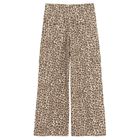 Regulowane jeansy wide leg w panterkę Cool Club