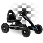 Ricokids, gokart dziecięcy na pedały, czarny, do 30 kg, RK-591