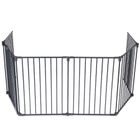 Ricokids, kojec dla dzieci, metalowy, 6-paneli, czarny