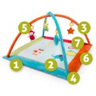 Ricokids, mata edukacyjna, interaktywna, Zwierzątka, kwadrat, 90-90-45 cm