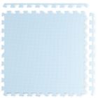 Ricokids, mata piankowa puzzle, biało-niebieska, 120-120 cm