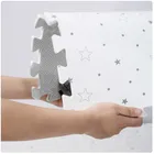Ricokids, mata piankowa, puzzle, gwiazdki, 50-50 cm, 9 szt.