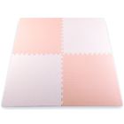 Ricokids, mata piankowa puzzle, różowa, 60-60 cm