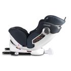 Ricokids, Stigo, fotelik samochodowy z daszkiem, obrotowy 360°, 0-36 kg, granatowy