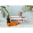 Ricokids, wanienka składana dla niemowląt, RK-281, biało-różowa