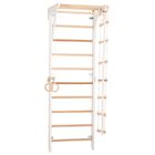 Rinagym, drewniana drabinka gimnastyczna, biały