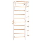 Rinagym, drewniana drabinka gimnastyczna, biały