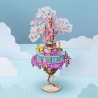 Robotime, Pozytywka Miasto, puzzle drewniane 3D, 192 elementy