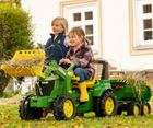 Rolly Toys, Halfpipe John Deer, przyczepa wywrotka, zielona, 122165