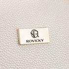 Rovicky, kosmetyczka, skóra ekologiczna, 1-komorowa, beżowa