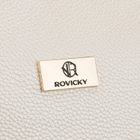 Rovicky, kosmetyczka, skóra ekologiczna, 1-komorowa, beżowa