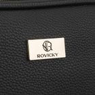 Rovicky, kosmetyczka, skóra ekologiczna, czarna