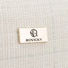 Rovicky, kosmetyczka, tkanina syntetyczna, cekinowa, beżowa