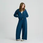 Rozpinana bluza z kapturem o kroju crop NOWEAR
