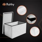 Ruhhy, pufa welurowa, szara, 60-30-30 cm