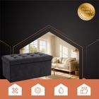 Ruhhy, pufa welurowa, szara, 76-38-38 cm