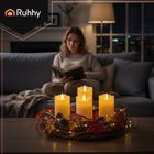 Ruhhy, świeczka, wkład LED, 12,5-5 cm, 4 szt.