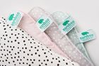Samiboo, bambusowa płaska poduszka dla niemowlaka, 25-35 cm, confetti mięta