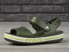 Sandały dziecięce, khaki, Crocs Bayaband