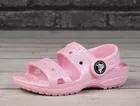 Sandały dziewczęce, różowe, Crocs Classic Glitter