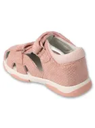 Sandały dziewczęce, różowe, skórzana wkładka, Befado