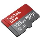 SanDisk, Micro SD 128GB Ultra (microSD XC) 100MB/s C10, A1 UHS-I + Adapter foto