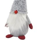 Saska Christmas, skrzat, gnom dekoracyjny, szary, 45 cm