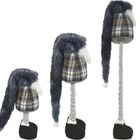 Saska Garden, skrzat, gnom dekoracyjny na teleskopach, szary, 38-88 cm