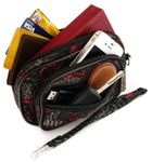 Saszetka do ręki, czarna, Loren