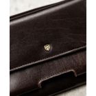 Saszetka na biodro, brązowa, skórzana, Rovicky