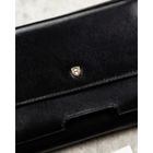 Saszetka na biodro, czarna, skórzana, Rovicky