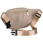 Saszetka na biodro, nerka, beżowa, Peterson