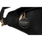 Saszetka na biodro, nerka, czarna, Peterson
