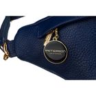 Saszetka na biodro, nerka, granatowa, Peterson