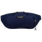 Saszetka na biodro, nerka, granatowa, Peterson